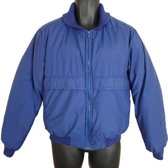 Golden Bear Down Bomber Jacket Vintage 80s 90s Puffer Puffy Mens Size Small - Picture 1 of 7